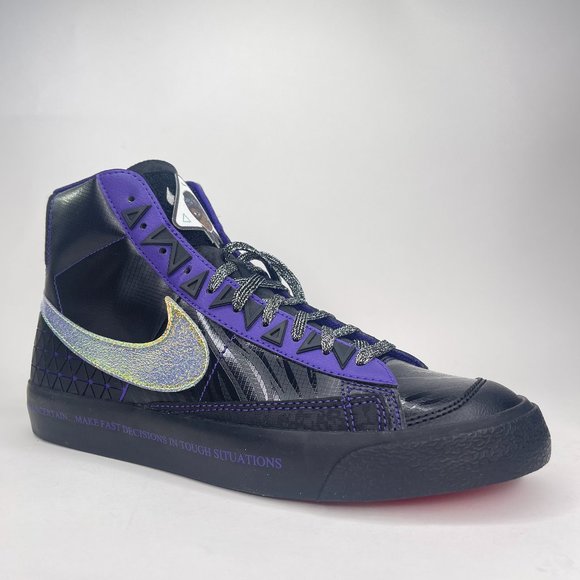 Nike Men's Blazer Mid '77 Doernbecher Black Purple Shoes Size 9&10